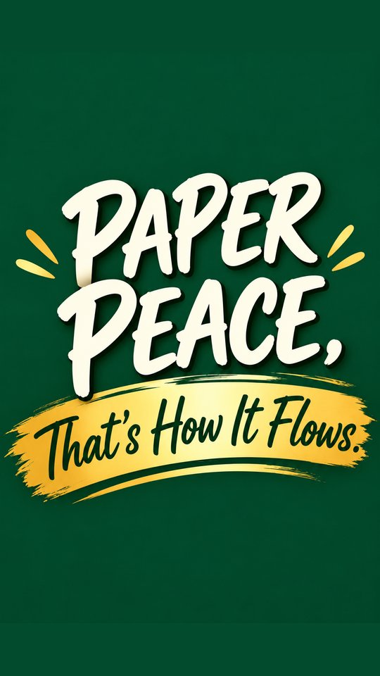 Paper Peace, That’s How It Flows